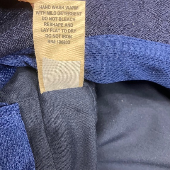 Duluth Trading Company Women Blue Wide Brim Sun Rootstock Bucket Hat Bow S M EUC - Picture 8 of 8